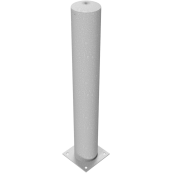 Barrier bollard | Steel tube  152 x 3.2 mm | stationary | for dowel fixing | hot-dip galvanized | total length: 1000 mm | with steel cap for bolting